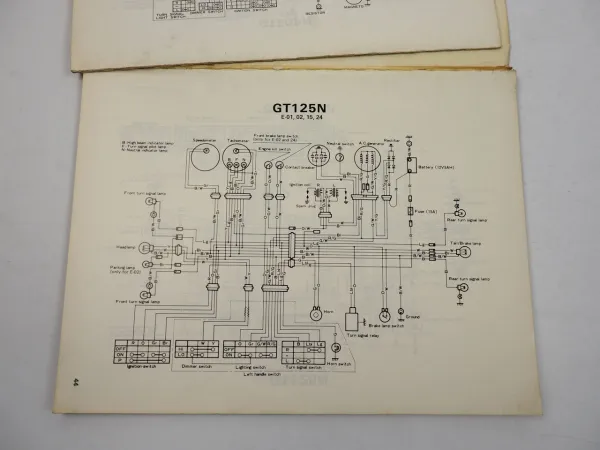 Suzuki N Motorrad Schaltpläne Wiring Diagrams models 1979
