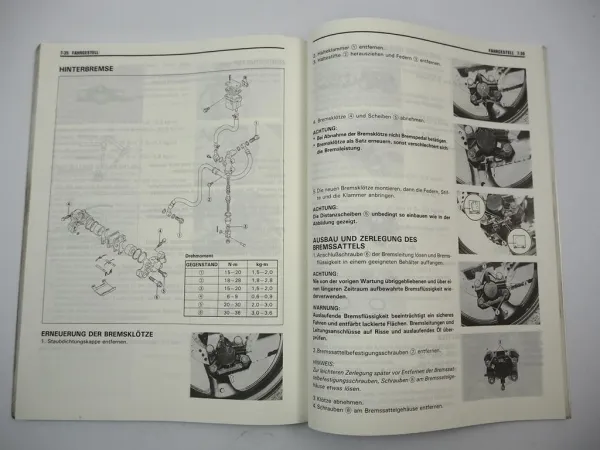 Suzuki RF 600R Werkstatthandbuch 1993 Reparaturanleitung Wartungsanleitung