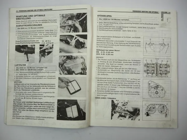 Suzuki RF 600R Werkstatthandbuch 1993 Reparaturanleitung Wartungsanleitung