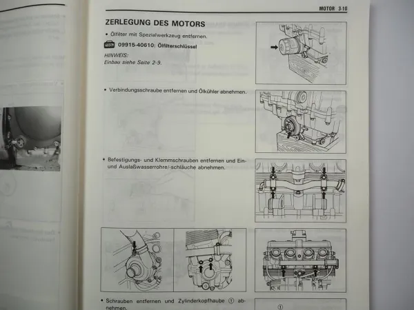 Suzuki RF 900 RR RS Werkstatthandbuch 1994-95 Reparaturanleitung Wartungsanleitung
