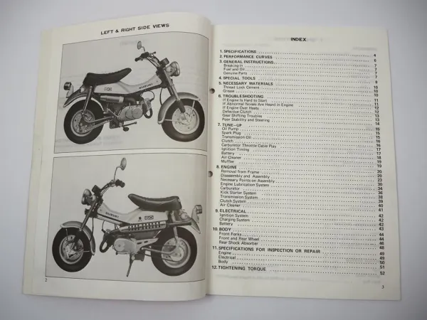 Suzuki RV50 Fun Bike Service Repair Workshop Manual & Maintenance 1973 - 1990
