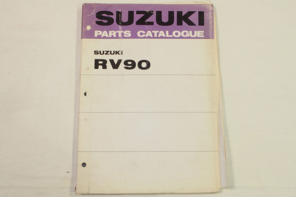 Suzuki RV90 J K L Motorcycles E1 Spare Parts Catalogue List ca 74 Ersatzteillist