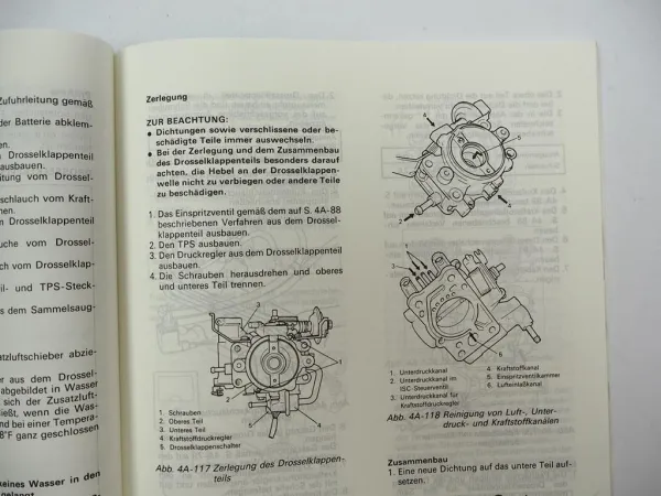 Suzuki Samurai SJ413 Einspritzer Reparaturanleitung Werkstatthandbuch 1989