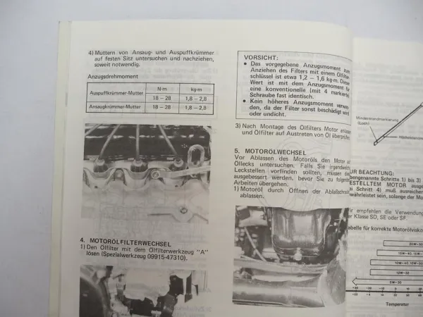 Suzuki Samurai SJ413 mit Katalysator Reparaturanleitung Werkstatthandbuch 1986