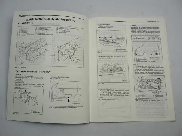Suzuki Swift Cabrio SF413 Werkstatthandbuch Reparaturanleitung Nachtrag 1991