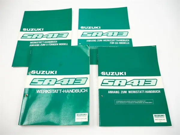 Suzuki Swift SA413 + GS Werkstatthandbuch 1984 bis 1991 in 4 Büchern