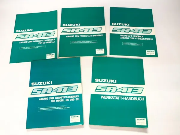 Suzuki Swift SA413 + GTI GXI GS Werkstatthandbuch 1984 - 1986 Reparaturanleitung