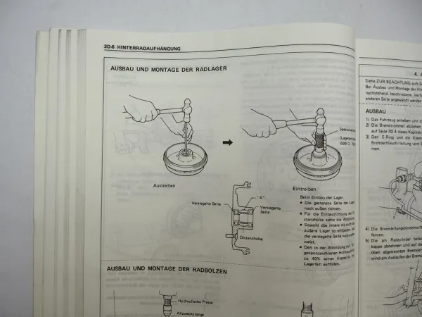 Suzuki Swift SA413 + GTI GXI GS Werkstatthandbuch 1984 - 1986 Reparaturanleitung