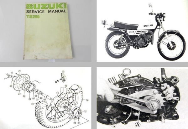 Suzuki TS250 Werkstatthandbuch Wartung Service Manual Reparaturanleitung