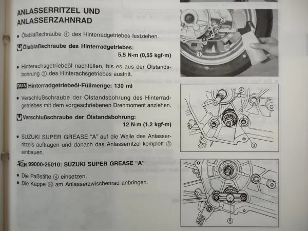 Suzuki UF50 Werkstatthandbuch ab2000 Reparaturanleitung Wartungsanleitung Roller