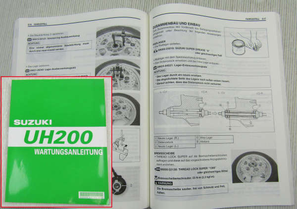 Suzuki UH200 K7 Werkstatthandbuch Wartungsanleitung Reparaturanleitung 2006