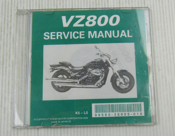 Suzuki VZ800 Marauder K5 K9 Werkstatthandbuch Reparaturanleitung 2005-2010 CD