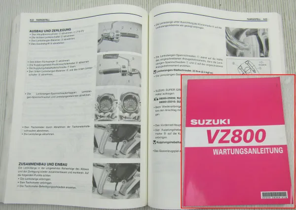 Suzuki VZ800 Marauder K5 Werkstatthandbuch Wartungsanleitung Reparaturanleitung