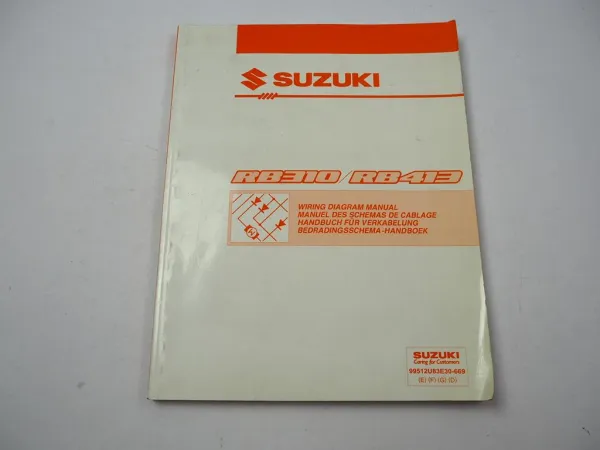 Suzuki Wagon R RB310 RB413 Elektrische Schaltpläne 2002 Werkstatthandbuch