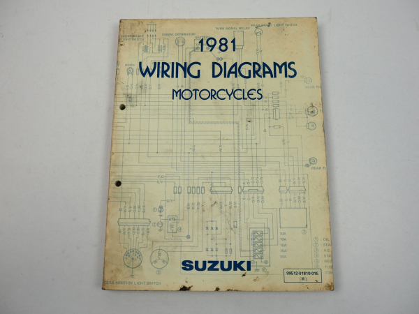Suzuki X Model Motorcycles Motorrad Schaltpläne Wiring Diagrams 1981