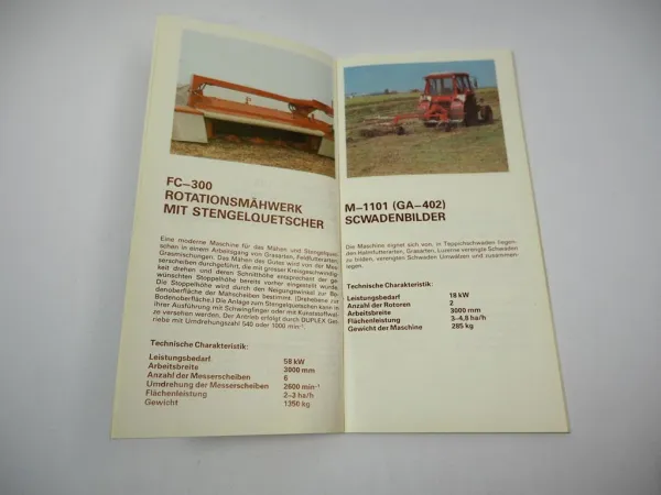 Szolnoki Mezögep Anbaugeräte für Traktoren Produktprogramm Ungarn 1970er J