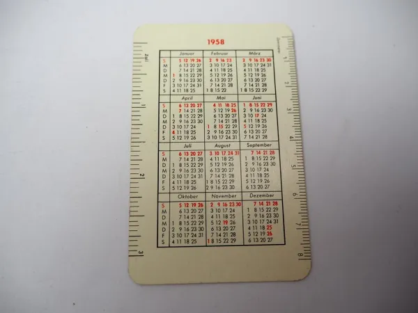 Taschenkalender Persil Werbung 1958