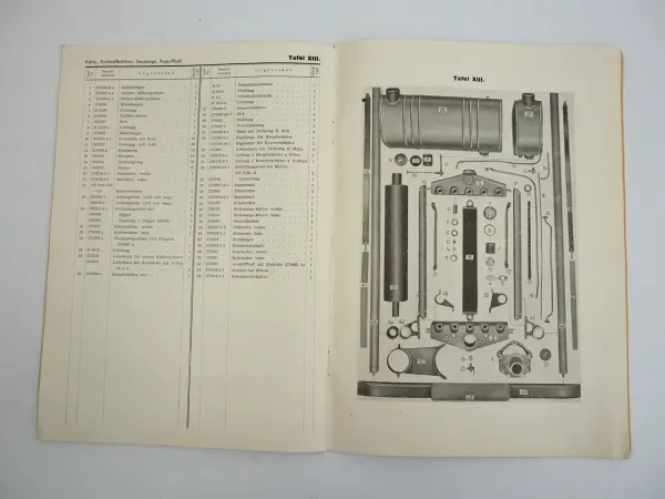 Tatra 27b Lastkraftwagen Ersatzteilkatalog Ersatzteilliste ca. 1940