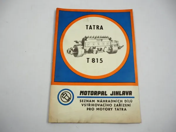 Tatra T815 Einspritzanlage für T3 928 929 930 Motor Ersatzteilliste Motorpal
