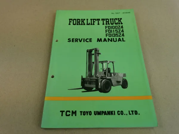 TCM FD100Z4 FD115Z4 FD135Z4 Service Manual Werkstatthandbuch 1981