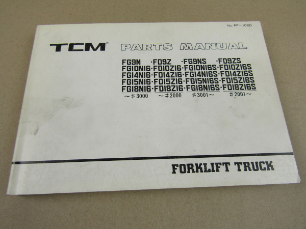 TCM FG FD 9 10 14 15 18 N Z 16 S Stapler Parts List Ersatzteilliste 1989