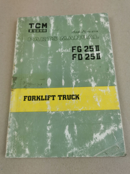TCM FG25II FD25II Parts Manual Ersatzteilliste 1970