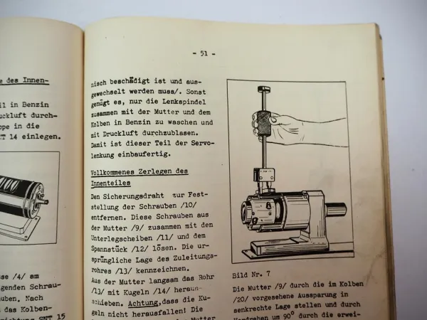 Technometra 712 HSR 350 Servolenkung für Skoda LKW Werkstatthandbuch 1976