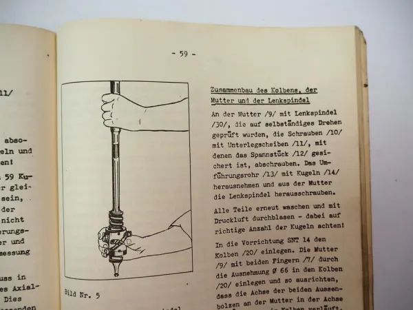 Technometra 712 HSR 350 Servolenkung für Skoda LKW Werkstatthandbuch 1976