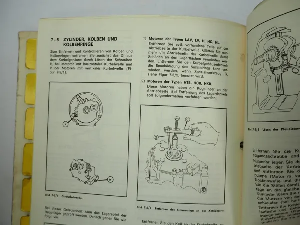 Tecumseh Aspera Zwei- und Viertakt Motoren Werkstatthandbuch Reparaturhandbuch