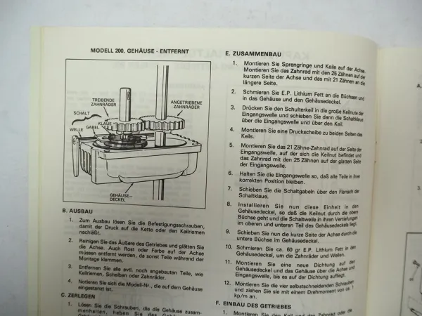 Tecumseh Peerless Antriebssystem Getriebe Werkstatthandbuch Reparaturhandbuch