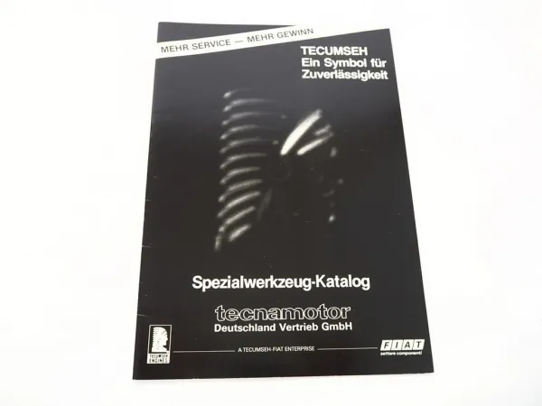 Tecumseh Spezialwerkzeug Katalog für Motoren Peerless Getriebe 1984
