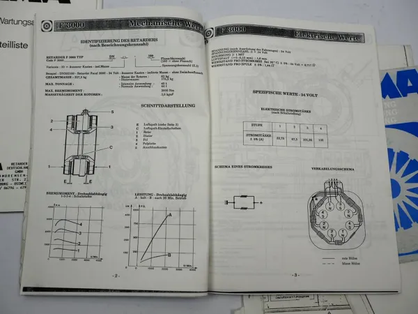 Telma Bremse Retarder für Krupp Kran K100 H100 Betriebsanleitung ETL Schaltplan