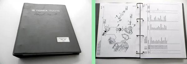 Terex Fuchs MHL 360 Ersatzteilliste Ersatzteilkatalog Parts Catalog 2004