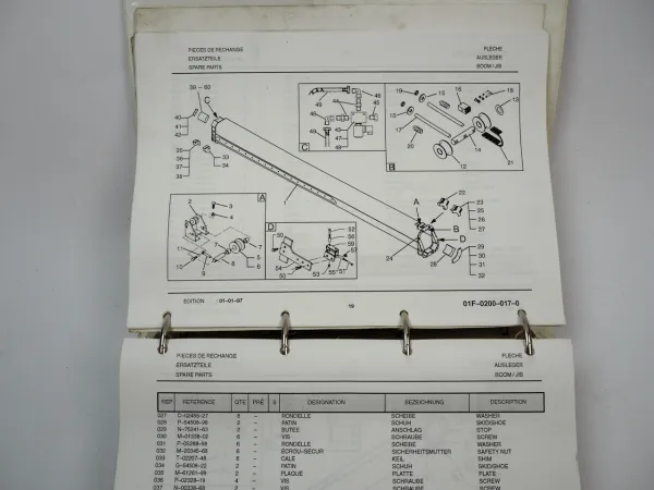 Terex Lifting PPM ATT 600 Mobilkran Betriebsanleitung 2000 Ersatzteilliste 1997