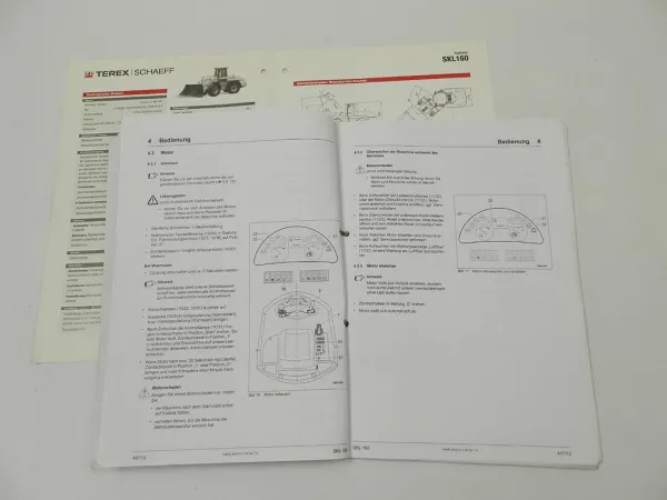 Terex Schaeff SKL 160 Radlader Betriebsanleitung Bedienung Wartung 2005