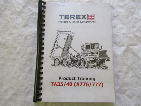 Terex TA 35 40 (A 776 777) Dumptruck Product Training Schulungshandbuch in engl.
