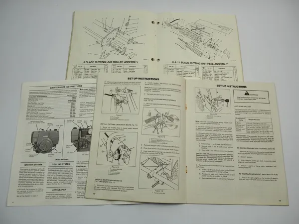 Toro Reelmaster 216 Rasenmäher Operators Manual Parts Catalog 1988