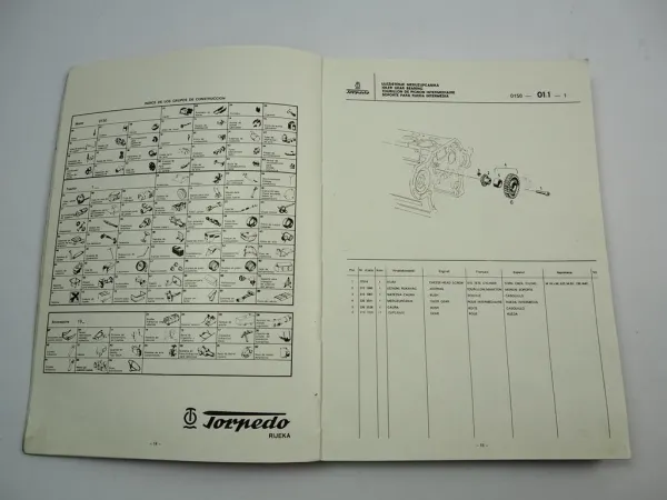 Torpedo Deutz TD 6806 7506 Traktor Ersatzteilliste Parts List Rijeka Jugoslawien