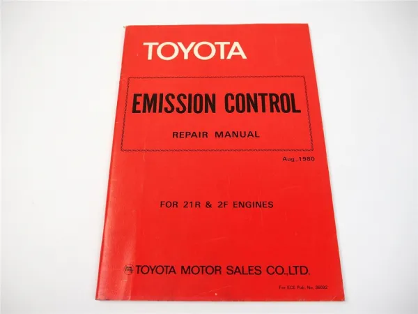 Toyota 21R 2F Engine Emission control Repair manual Land Cruiser FJ40 FJ43 45 60