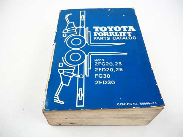 Toyota 2FG 2FD 20 25 FG 2FD 30 Forklift Parts Catalog Ersatzteilliste1976