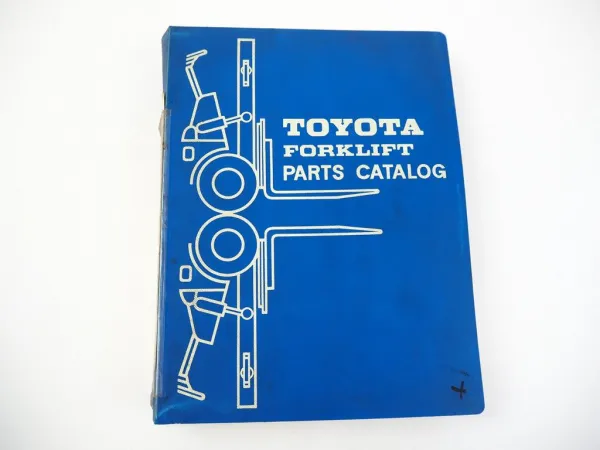 Toyota 3FD 3FG 40-3FD 50 60 Forklift Parts Catalog Ersatzteilliste 1977