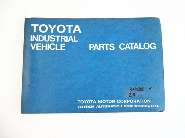 Toyota 3FD35 Forklift Truck Gabelstapler Parts Catalog Ersatzteilliste