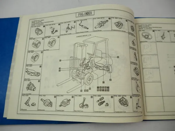 Toyota 42-5FGF10 14 15 18 Forklift Truck Parts Catalog Ersatzteilliste Gabelstapler