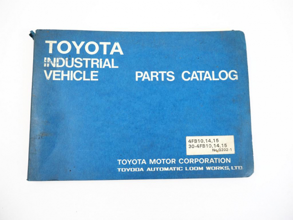 Toyota 4FB 10 14 15 Forklift Truck Gabelstapler Parts Catalog Ersatzteilliste