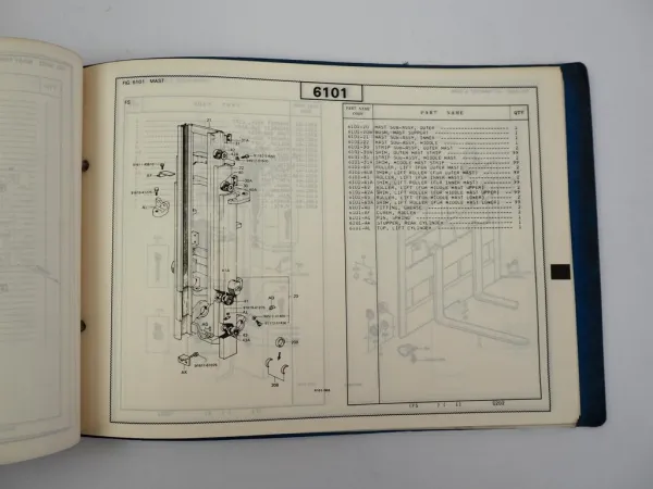 Toyota 4FB 10 14 15 Forklift Truck Gabelstapler Parts Catalog Ersatzteilliste