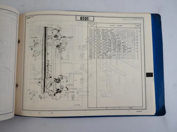 Toyota 4FG 20 23 25 Forklift Truck Gabelstapler Ersatzteilliste Parts Catalog