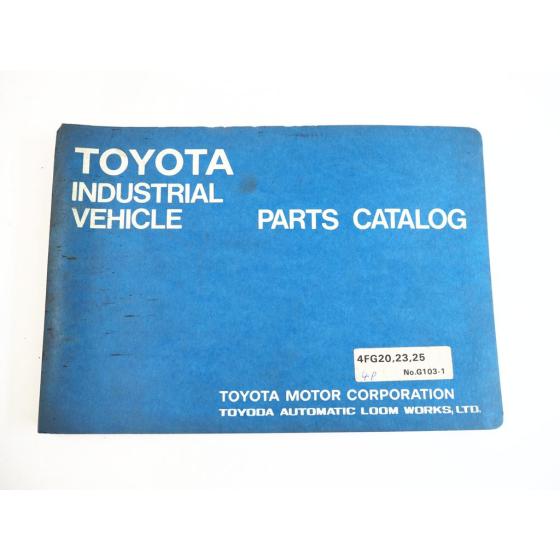 Toyota 4FG 20 23 25 Forklift Truck Gabelstapler Parts Catalog Ersatzteilliste