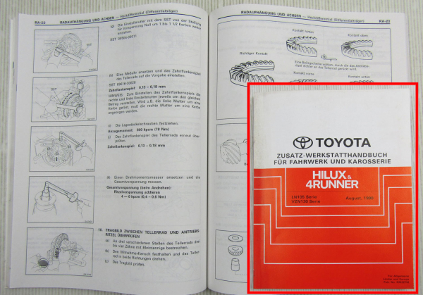 Toyota 4Runner VZN130 / Toyota Hilux LN105 Werkstatthandbuch ab 1990
