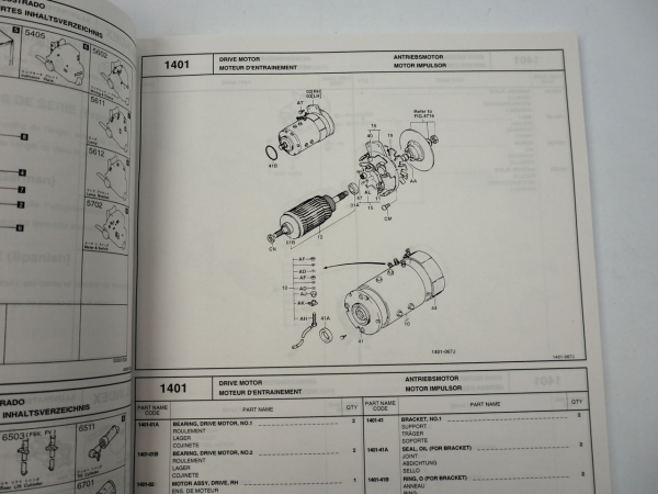 Toyota 5FBE 10 13 15 18 20 Gabelstapler Ersatzteilliste Parts List 2001
