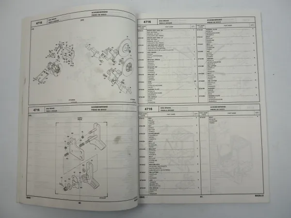 Toyota 7FBEF 15 16 18 20 Gabelstapler Ersatzteilliste Parts Catalog 2003